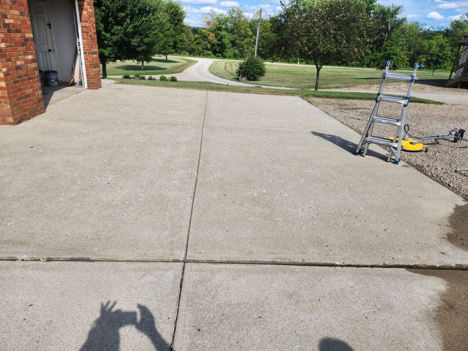 Driveway Aug 12 after